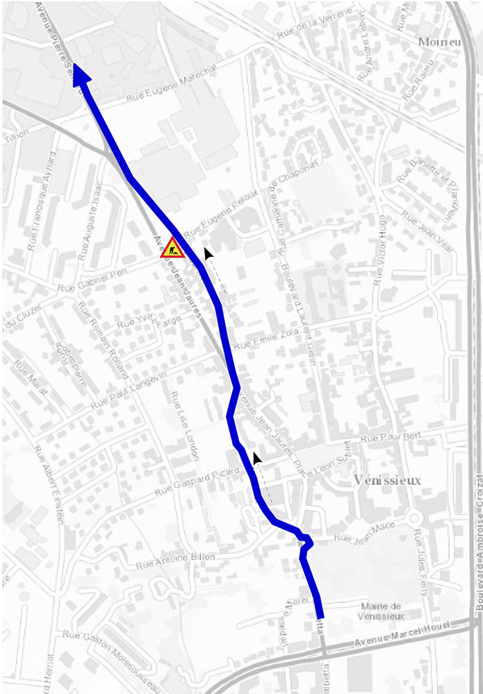 travaux t10 rue peloux circulation